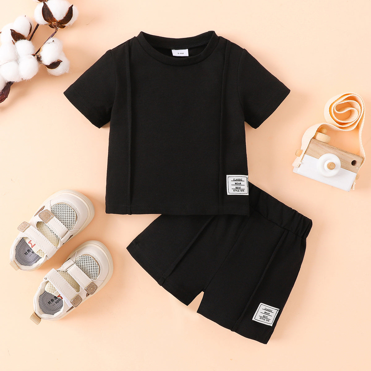 Round Neck Short Sleeve Tee and Shorts Kit-VMA Specialties Boutique