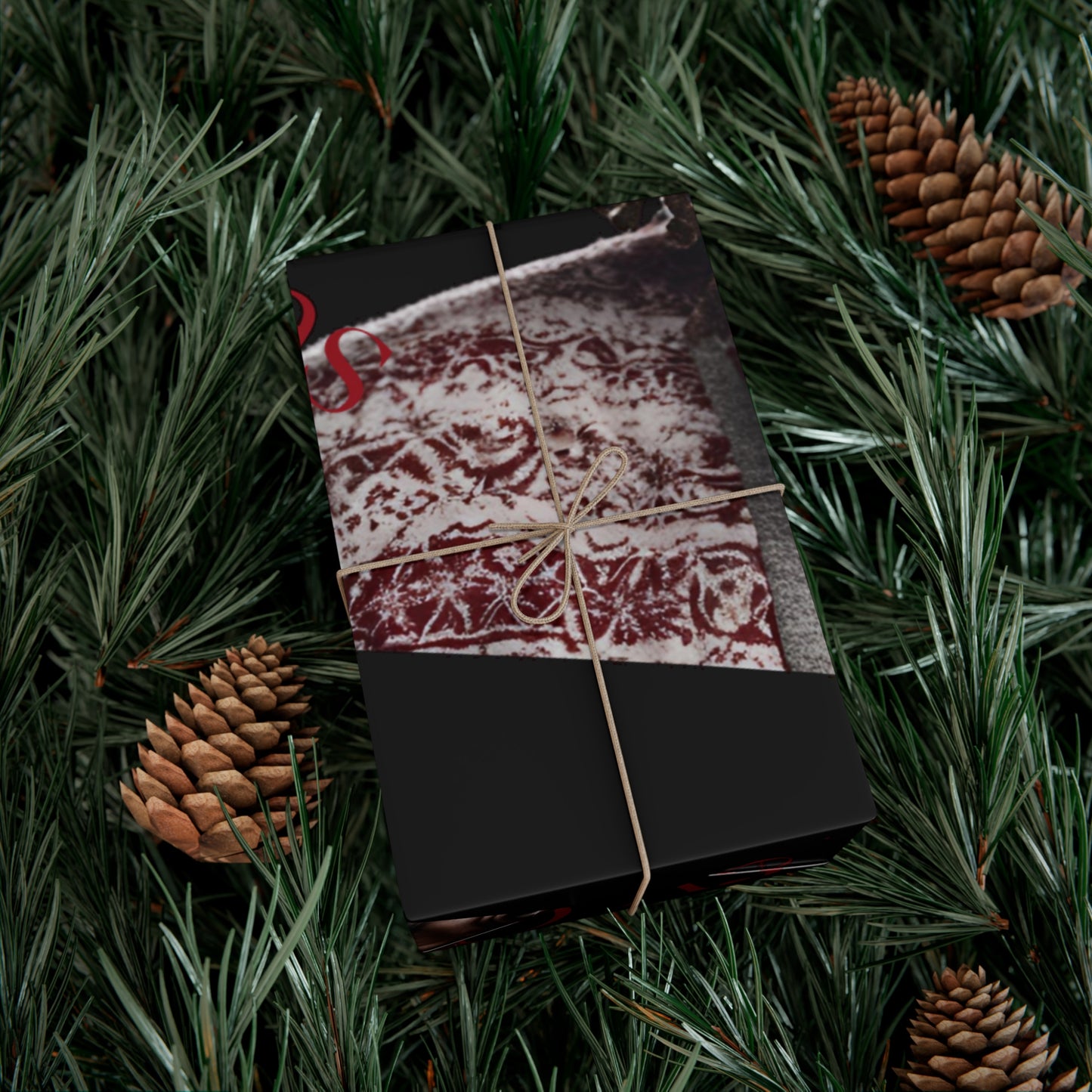 Merry Christmas  African American Inspired Santa Clause -Gift Wrap
