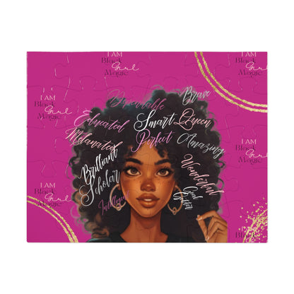 Black Girl Magic Affirmation Jigsaw Puzzle (30 & 110Piece)