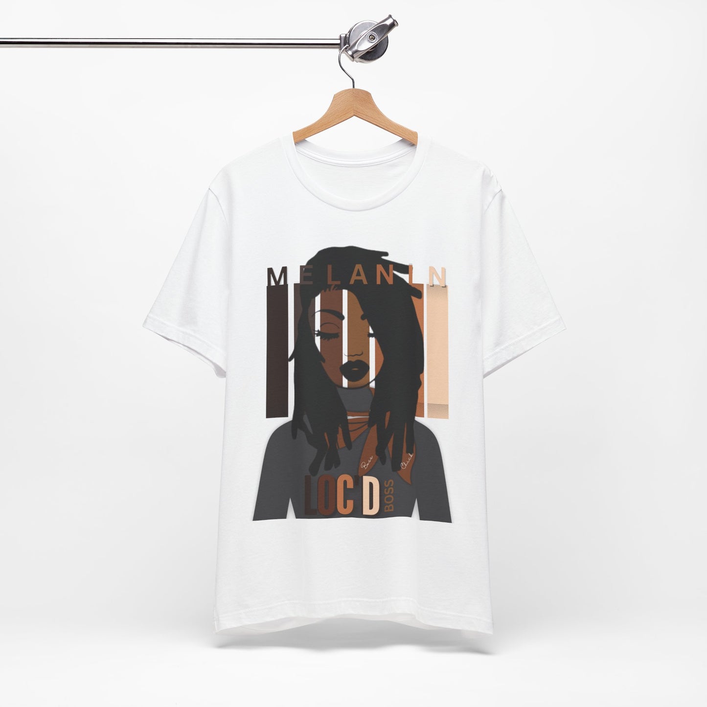 Melanin Loc'd Jersey Short Sleeve Tee