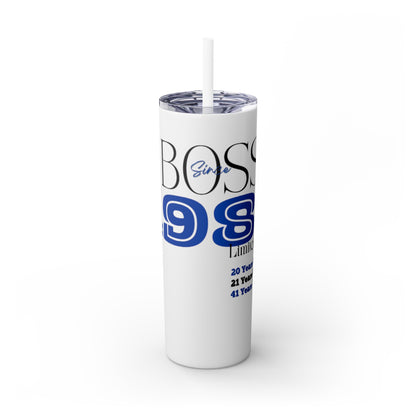 Customizable 1983 Born Skinny Tumbler with Straw, 20oz