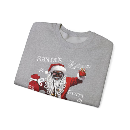 Christmas Santa's Gotta Groove Crewneck Sweatshirt