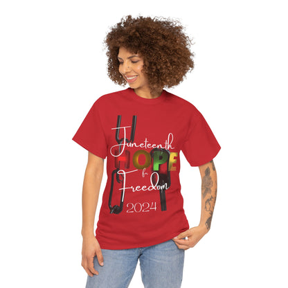 Juneteenth Hope & Freedom Unisex Heavy Cotton Tee