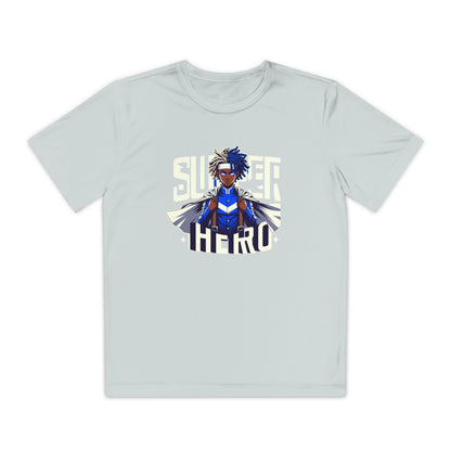 Youth Superhero Competitor Tee, Kid's T-Shirt, Summer Vibes Shirt, Birthday Gift, Superhero Fan Apparel, Fun Summer Outfit