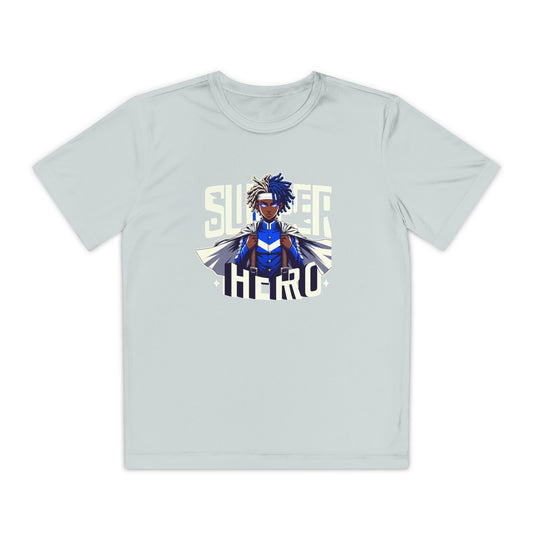 Youth Superhero Competitor Tee, Kid's T-Shirt, Summer Vibes Shirt, Birthday Gift, Superhero Fan Apparel, Fun Summer Outfit