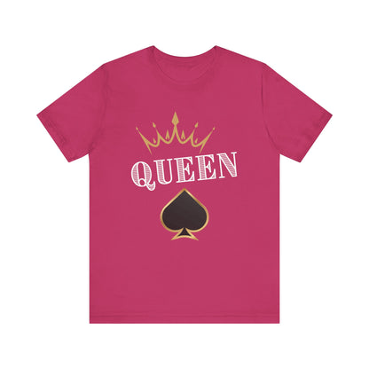 Queen Spades Tee - Unisex Jersey Short Sleeve