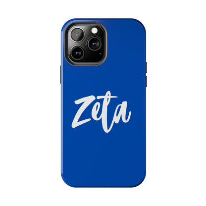 Phone Case - Zeta 1920 Sorority White & Royal Blue