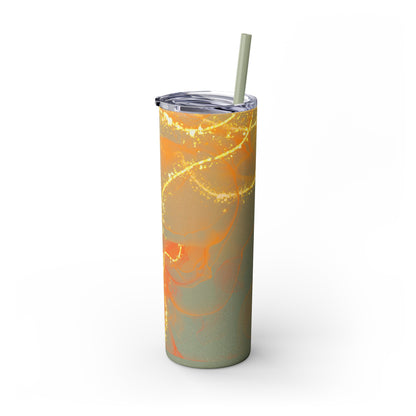 Fire  Skinny Tumbler with Straw, 20oz Model# 051701