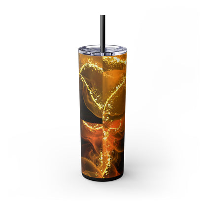 Fire  Skinny Tumbler with Straw, 20oz Model# 051701