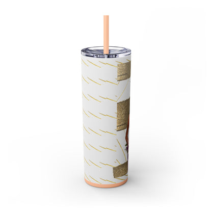Customizable "Will you be my Bridesmaid?" Skinny Tumbler with Straw, 20oz