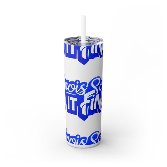 Skinny Tumbler Sorority Pride Illinois Sisters 20oz with Straw