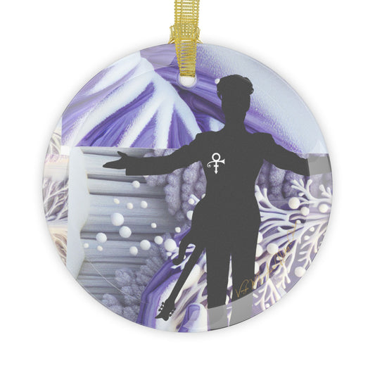 Glass Ornaments, Artist formerly know as prince, purple, Christmas Decoration, Holiday Ornament, Music Lover Gift, Unique