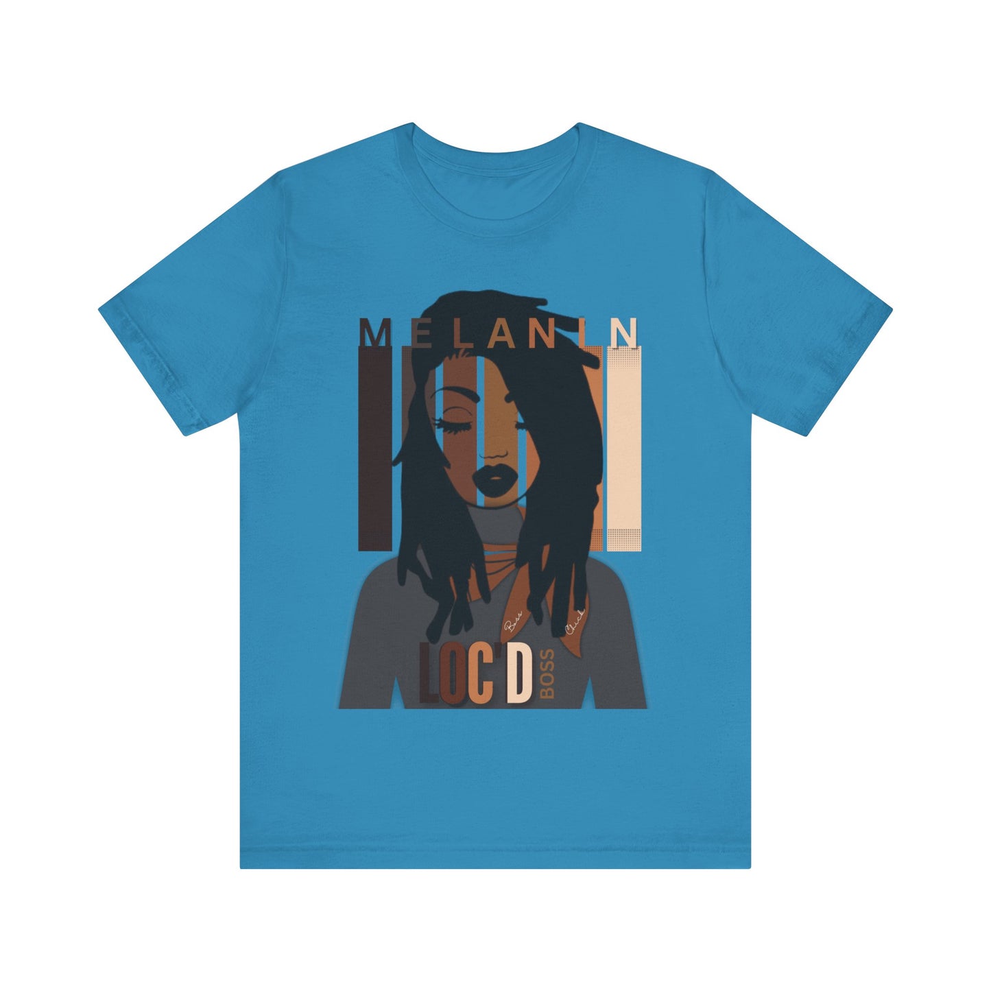 Melanin Loc'd Jersey Short Sleeve Tee