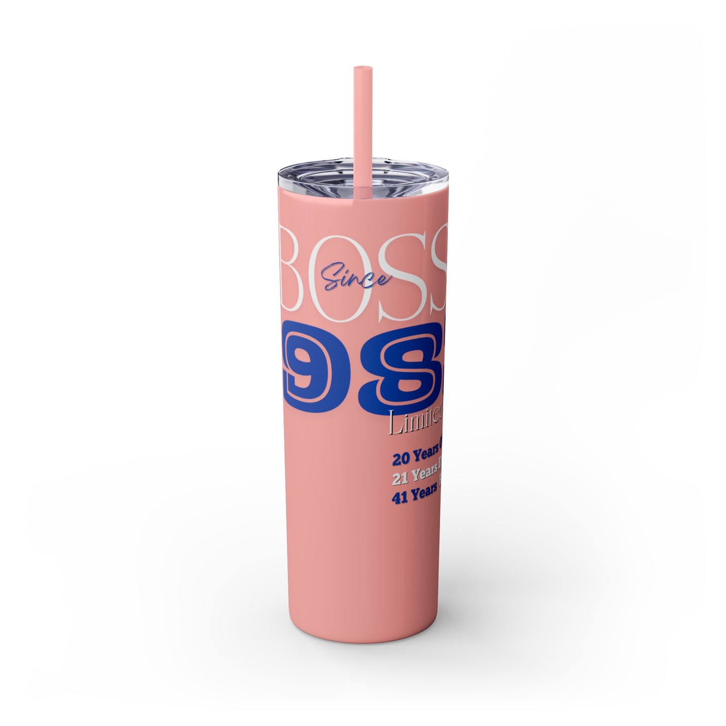 Customizable 1983 Born Skinny Tumbler with Straw, 20oz