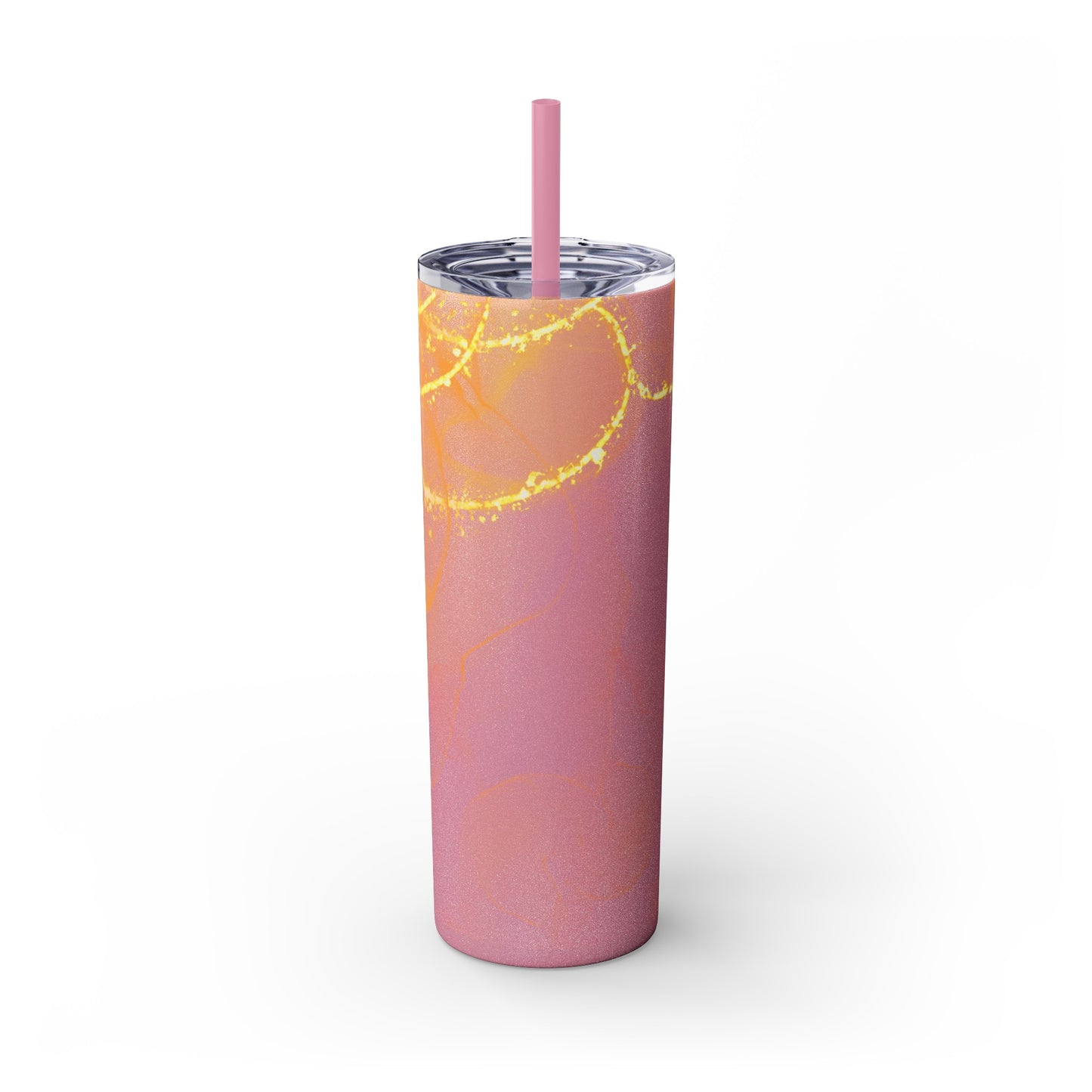 Fire  Skinny Tumbler with Straw, 20oz Model# 051701