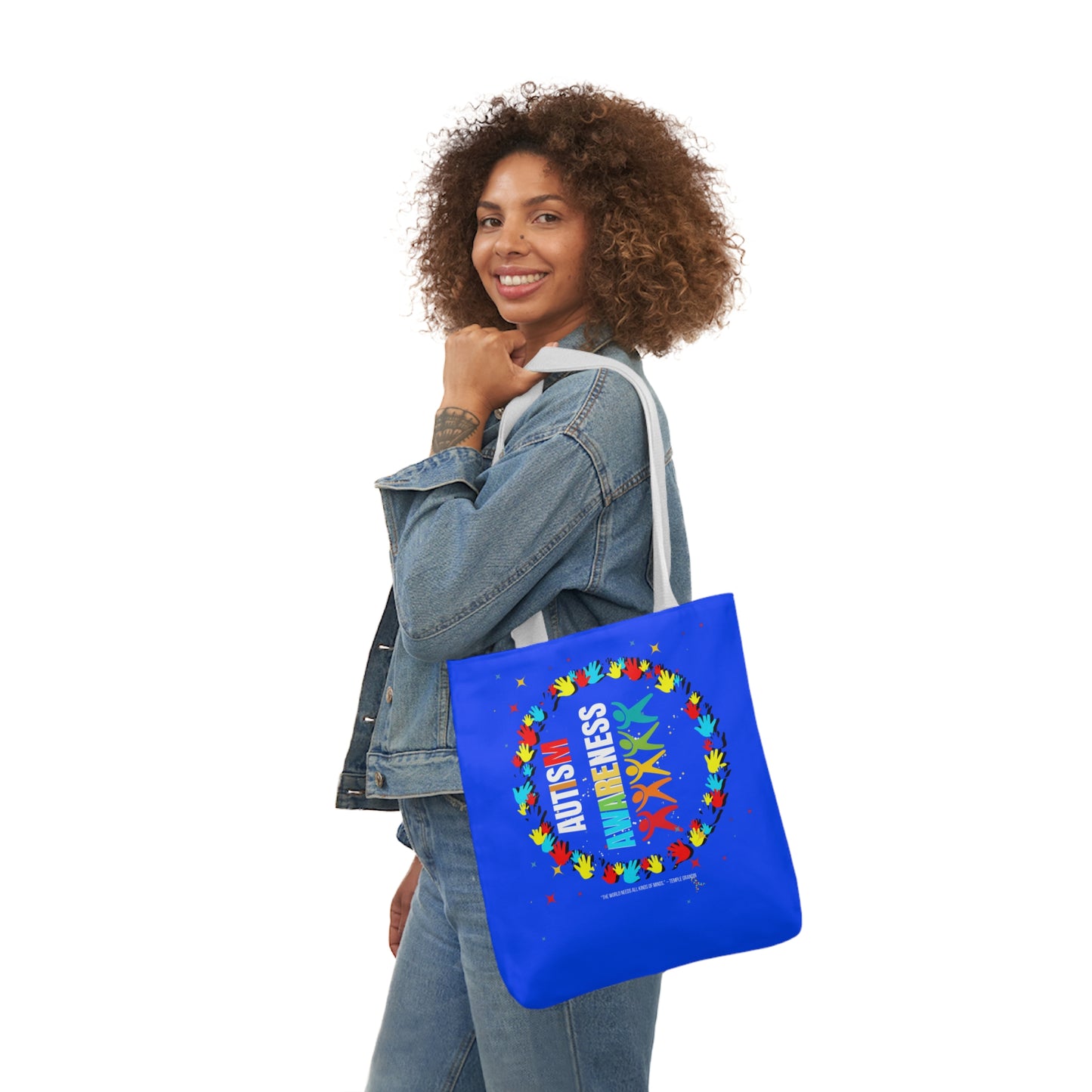 Autism Awareness Canvas Tote Bag,