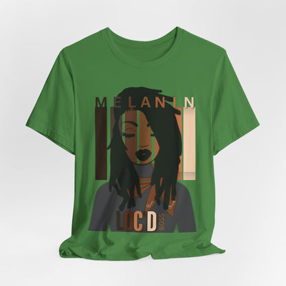 Melanin Loc'd Jersey Short Sleeve Tee