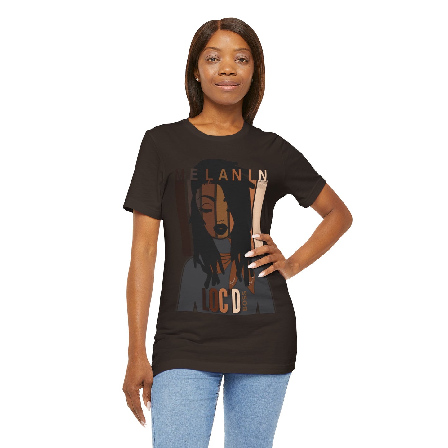 Melanin Loc'd Jersey Short Sleeve Tee