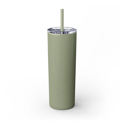 Bride Crew Skinny Tumbler with Straw, 20oz