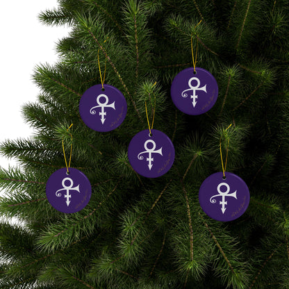 Artist formely known as Prince Ceramic Ornaments, 2-Side Print, (1pc, 3pcs, 5pcs, 10pcs)