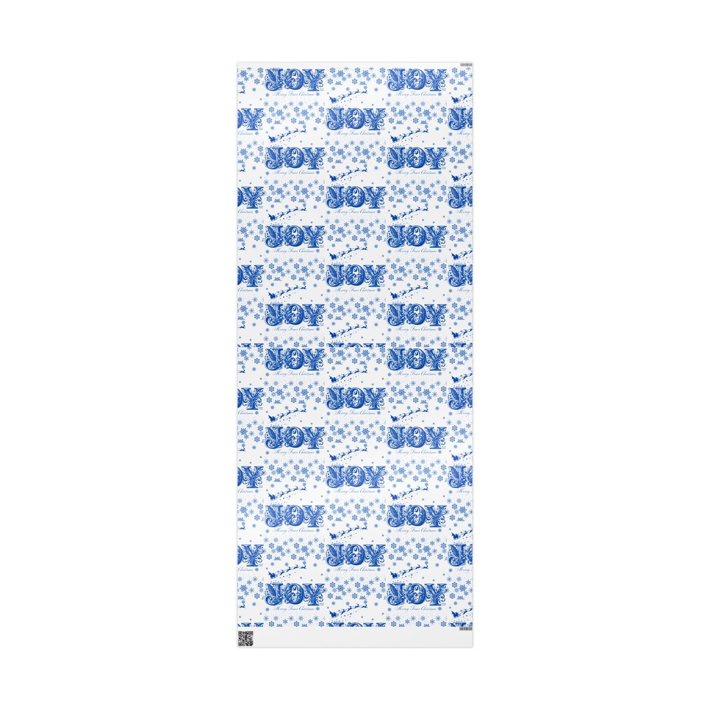 Wrapping Paper, Joy Since 1920 Zeta Inspired Christmas Gift Wrap, Royal Blue and White, Have a Merry Finer Christmas, Holiday