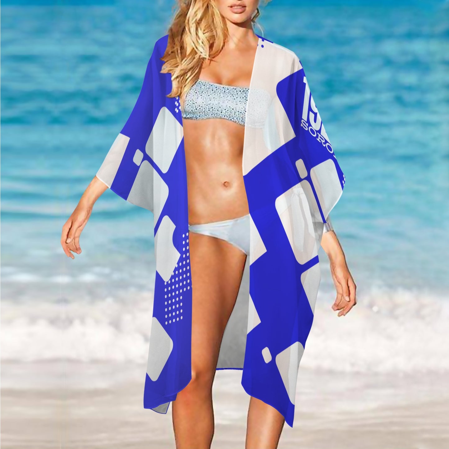 1920 Soror Women's Chiffon Long Cover Up