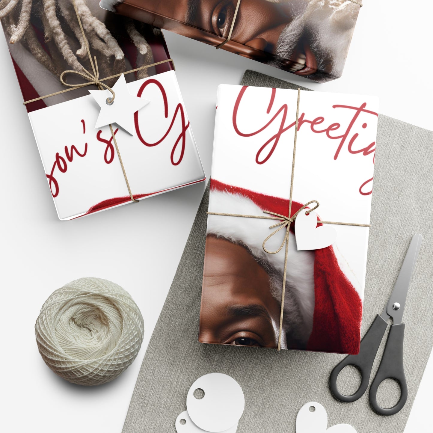 Gift Wrap-African American Inspires Seasons Greetings