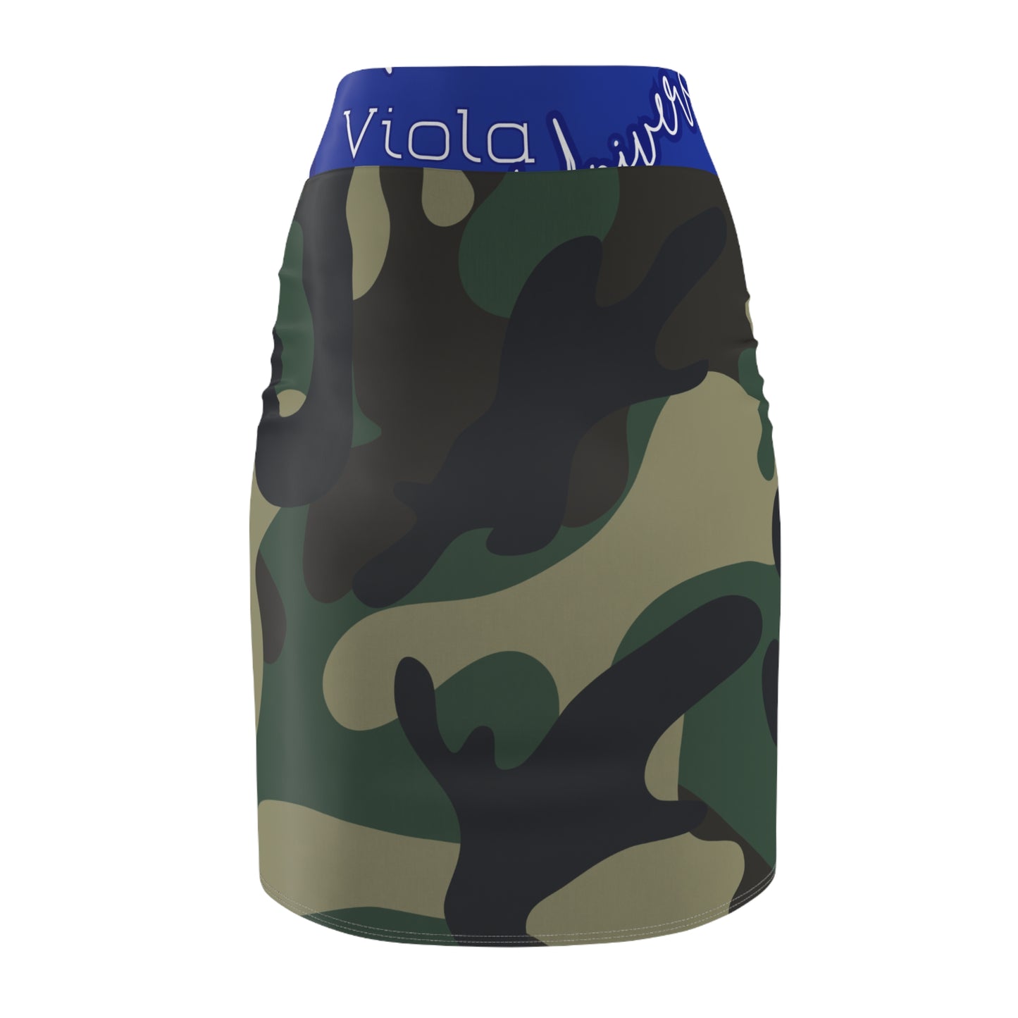 Zeta Inspired Army Camo Women's Pencil Skirt-Tan
