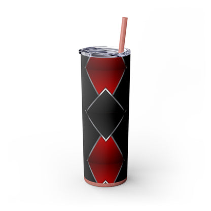 DANGER Skinny Tumbler with Straw, 20oz
