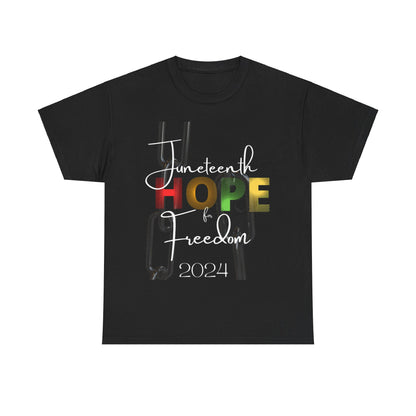 Juneteenth Hope & Freedom Unisex Heavy Cotton Tee