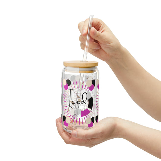 Iced Coffee Sipper Glass, 16oz-VMA Specialties Boutique