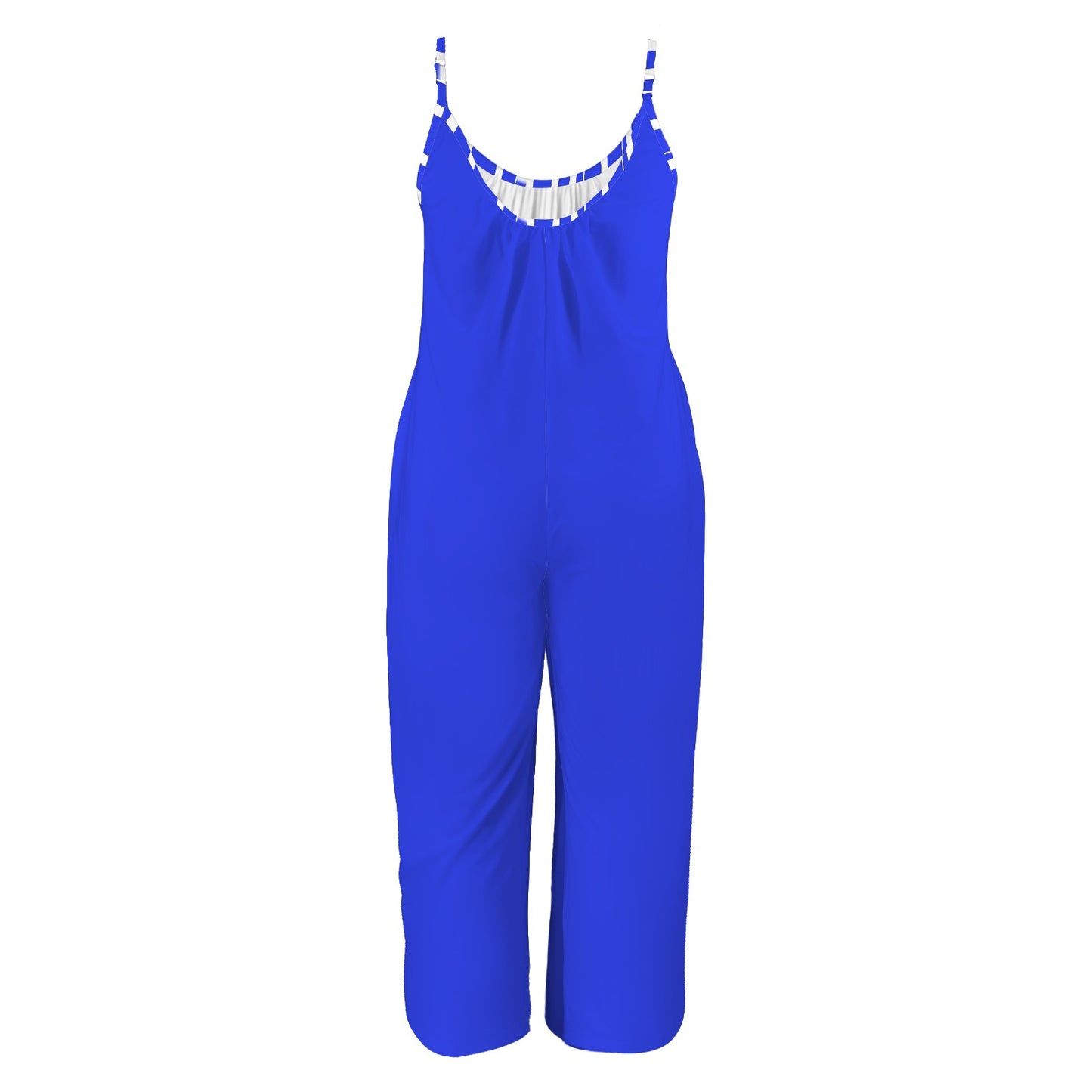 Zeta Jumper Pleated Cami Pocket Wide Leg Jumpsuit