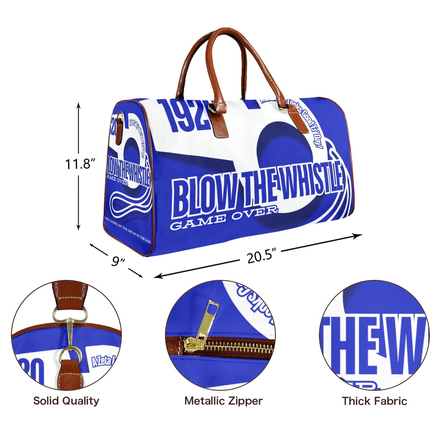 Blow the Whstle- Duffle Large Capacity Travel Bag-Large