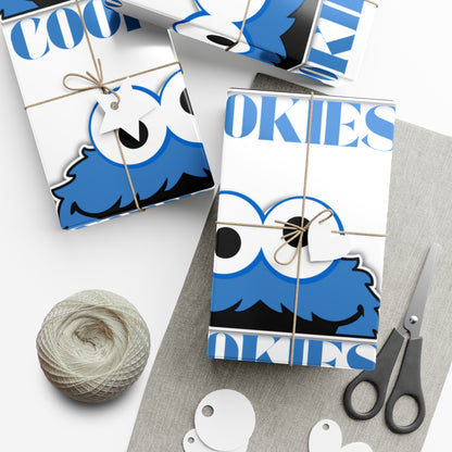 Gift Wrap Papers-Cookie Monster Inspired