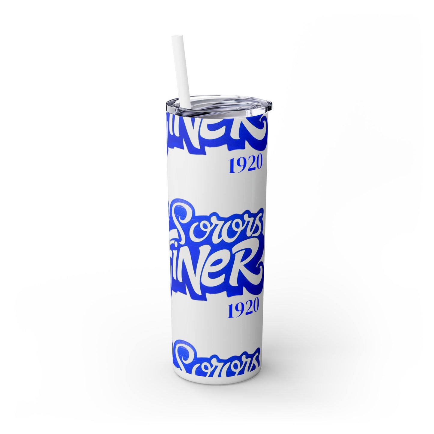 Skinny Tumbler Sorority Pride Illinois Sisters 20oz with Straw