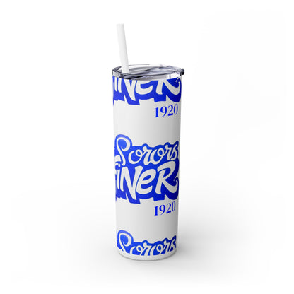 Skinny Tumbler Sorority Pride Illinois Sisters 20oz with Straw
