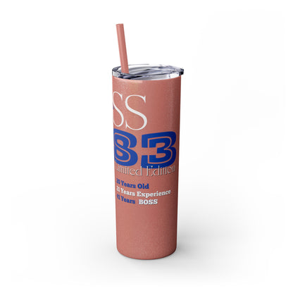 Customizable 1983 Born Skinny Tumbler with Straw, 20oz