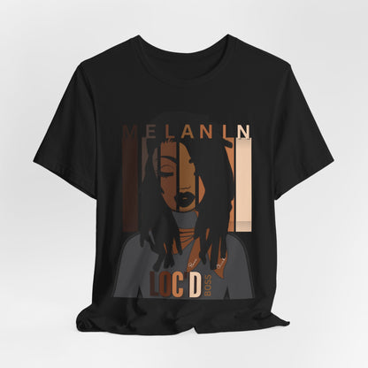 Melanin Loc'd Jersey Short Sleeve Tee