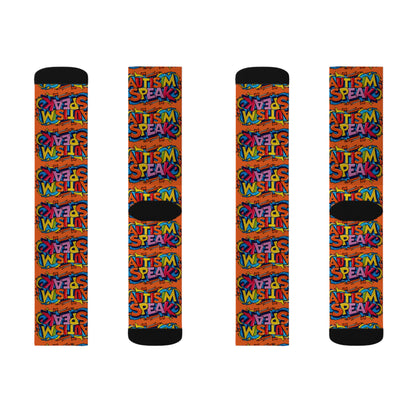Autism Speak Graffiti Style- Orange