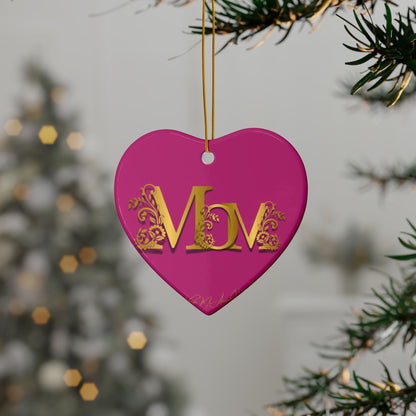 Mom Ceramic Ornaments, 2-Side Print, (1pc, 3pcs, 5pcs, 10pcs)