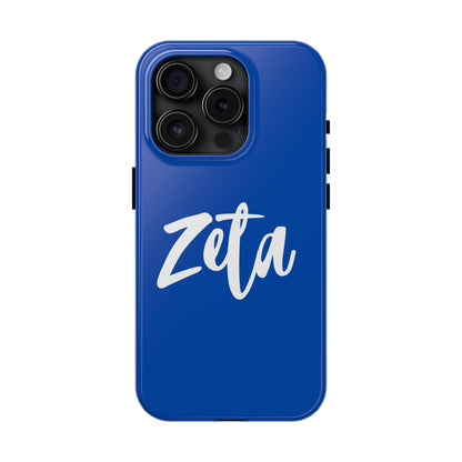 Phone Case - Zeta 1920 Sorority White & Royal Blue