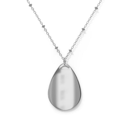 Zeta Shield Necklace Oval Necklace