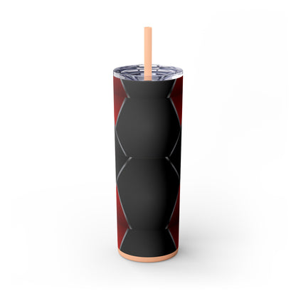 DANGER Skinny Tumbler with Straw, 20oz