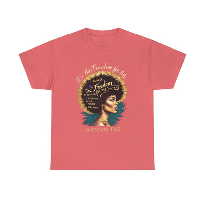 Graphic Tee - Juneteenth 1865 Freedom for Me Design