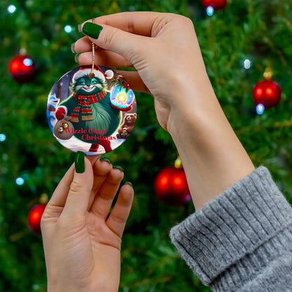 Ceramic Ornament- Wizzle Claus Christmas