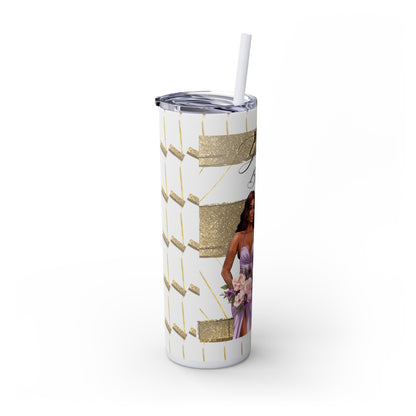 "Will you be my Bridesmaid?" Skinny Tumbler with Straw, 20oz