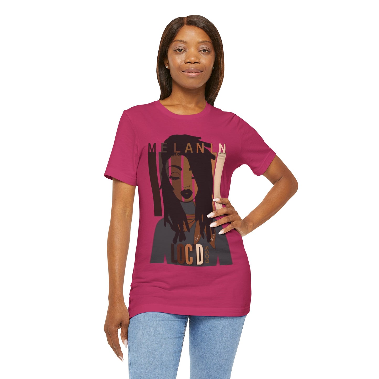 Melanin Loc'd Jersey Short Sleeve Tee