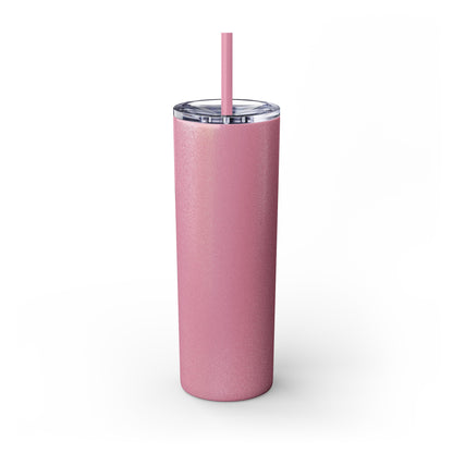 Bride Crew Skinny Tumbler with Straw, 20oz