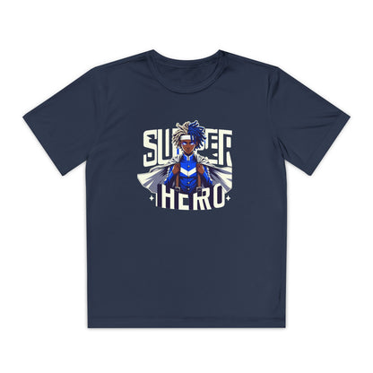 Youth Superhero Competitor Tee, Kid's T-Shirt, Summer Vibes Shirt, Birthday Gift, Superhero Fan Apparel, Fun Summer Outfit
