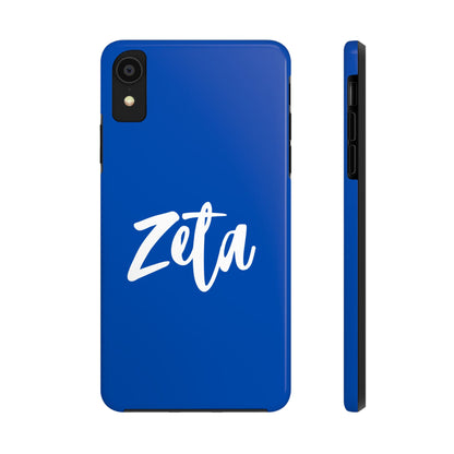 Phone Case - Zeta 1920 Sorority White & Royal Blue